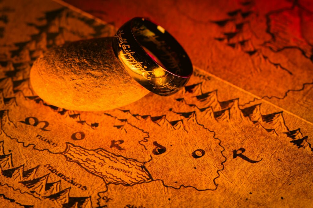 map, Der eine Ring, Der Ring der Macht, Herr der Ringe, Lord of the Rings, Schmuck